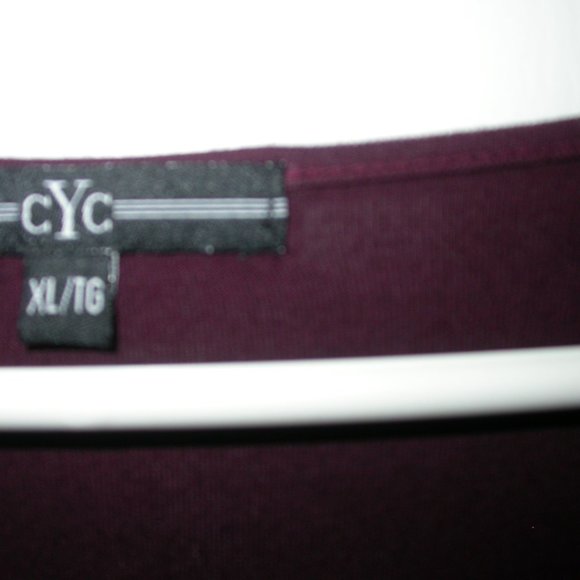 Burgundy  Rauched Deep V-Neck Tunic - Picture 5 of 10